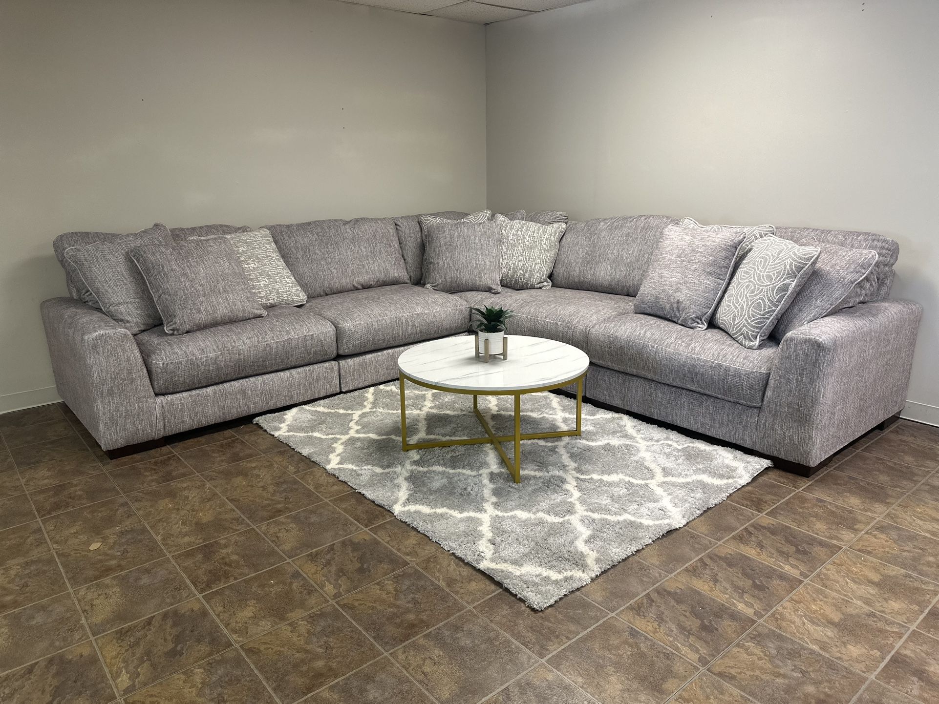 Gray Modular Sectional Couch New Sofa 