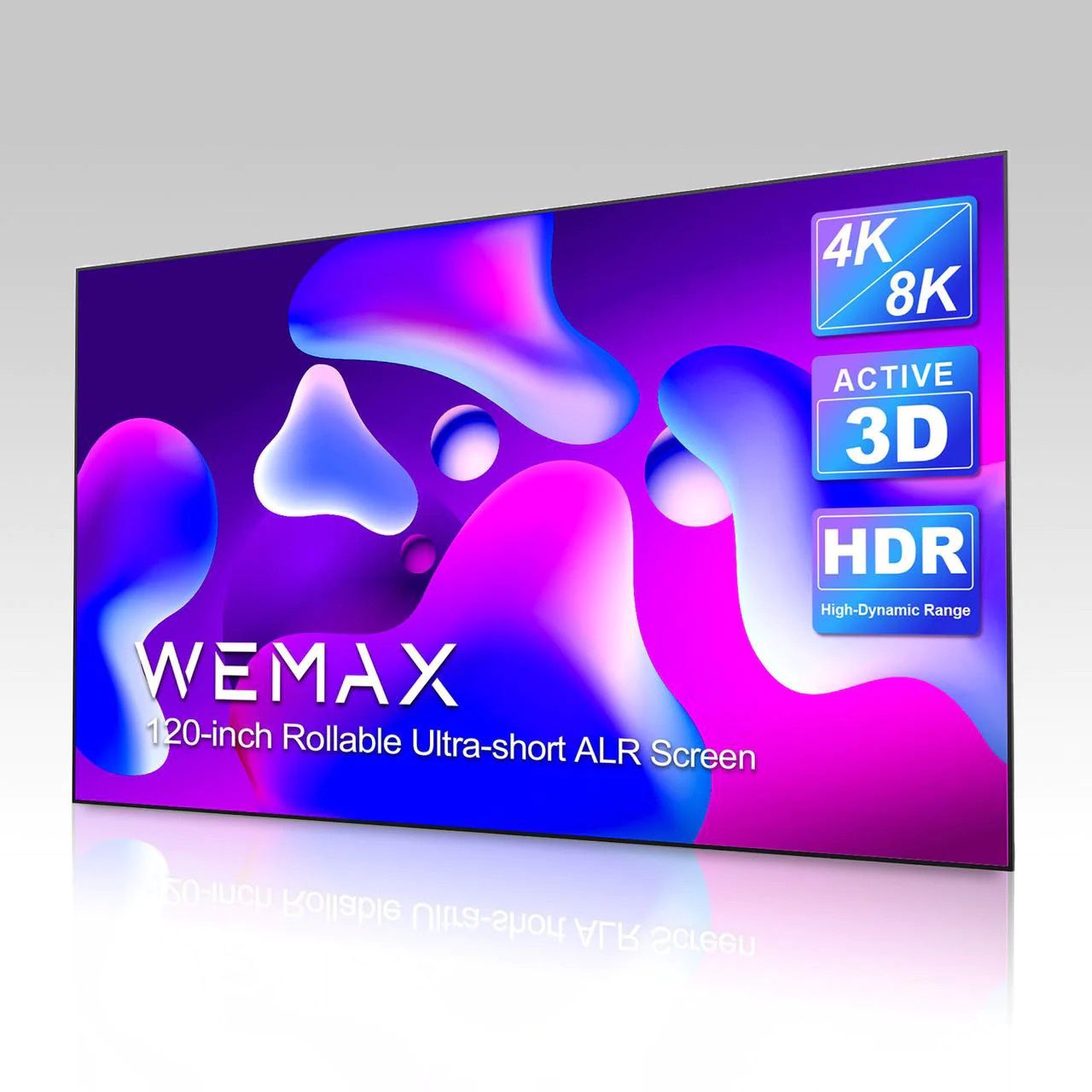 WEMAX 120” ALR & CLR Ultra Short Throw Fixed Frame Projector Screen