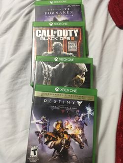 Xbox One MKX, Bo3, Destiny 1, 2