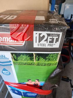 Coleman 12 feet steel pro pool