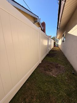 Vinyl fence