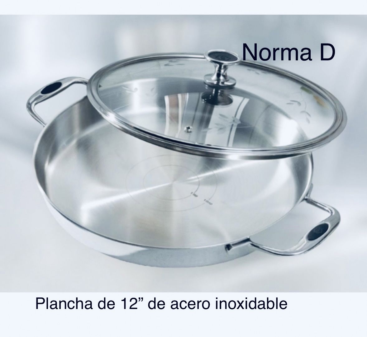 Plancha De 12” De Acero Inoxidable Nueva En Su Caja 🌺 Princess House 🌺