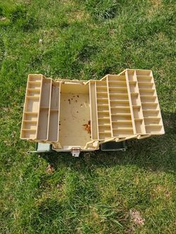 Vintage Plano fishing tackle box