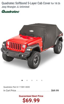 Quadratec Softbond 5-Layer Cab Cover - Jeep Wrangler JL Unlimited