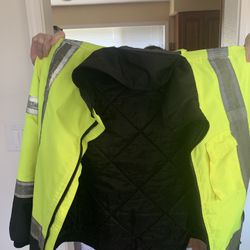 Majestic Hooded Reflective Work Coat