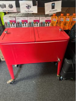 Rolling party cooler/ patio cooler cart