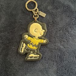 Coach Charlie Brown Keychain 