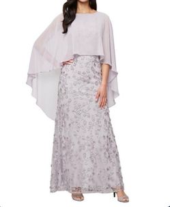 Embroidered Boat Neck Chiffon 8P