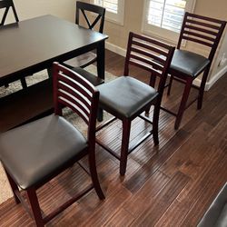 Bar Stools / Island Chairs - Brown/Red