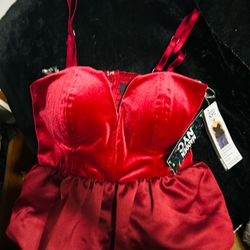 NYC madden  cranberry color velvet corset type top scene with the jacket