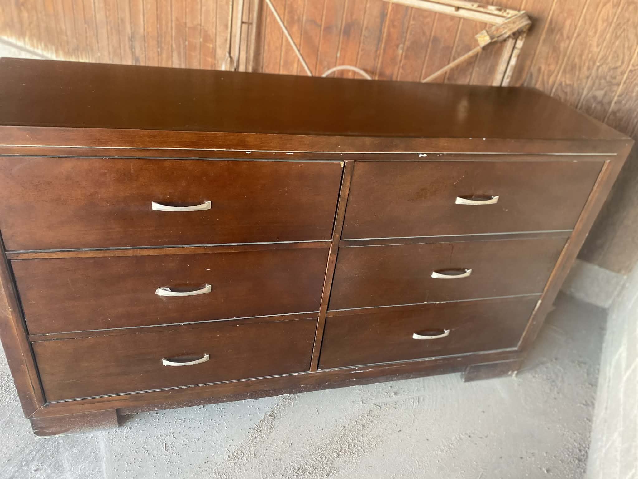Brown Wood Dresser
