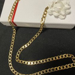 Gold Plated Necklace Size 26”