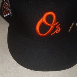 Baltimore Orioles baseball team fitted hat