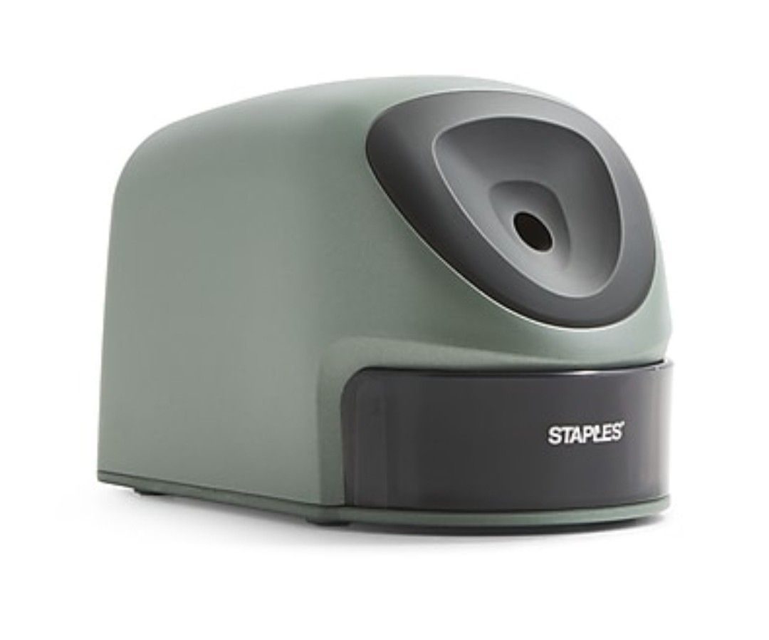 Staples Electric Pencil Sharpener, Gray/Silver Model 34462