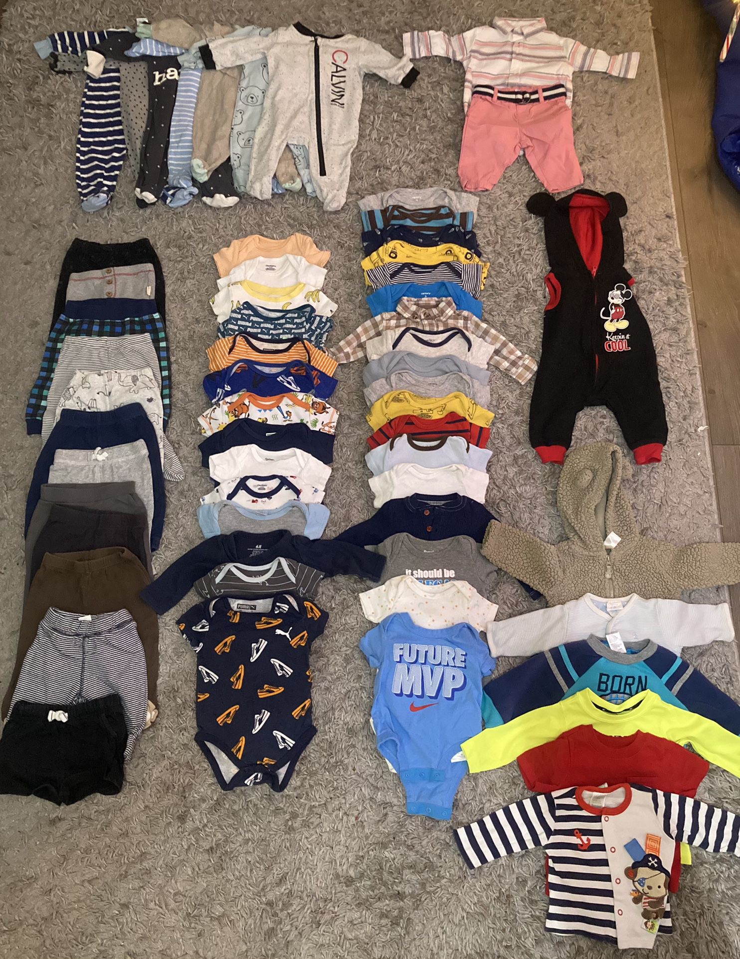 Baby Boy Clothing Lot 0-3 (60 Pieces)