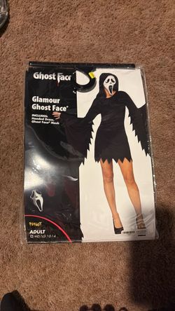 Glamour Ghost Face Halloween Costume Adult MD/LG