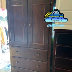 Brown Tall Wardrobe Clóset Ropero Armoire New 