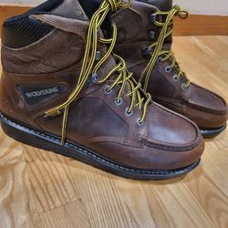 Wolverine Men's Hellcat UltraSpring 6" Moc-Toe Wedge Boot Size 14 M