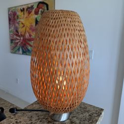 IKEA BÖJA Table lamp, bamboo/handmade