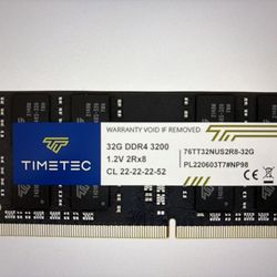 Timetec 32GB DDR4 3200MHz PC4 RAM