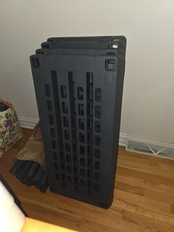 2 sorage plastic racks for garage, sturdy. Highland Park