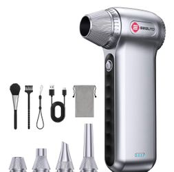 Electric Air Duster 180000RPM, Powerful Cordless Compressed Air Duster with 3-Speed Mini Air Duster Blower, Rechargeable Dust Cleaner for Computer Key