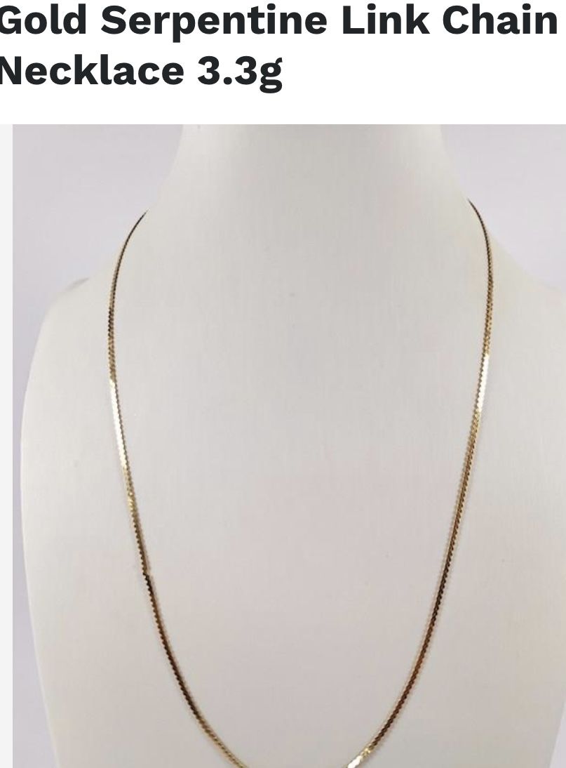 14 K Gold Necklace 3.3 Grams