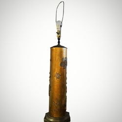 Vintage Wallpaper Print Roller Lamp