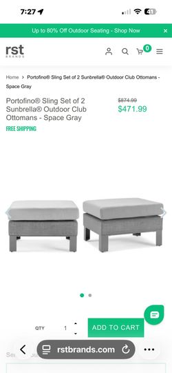 Outdoor ottomans