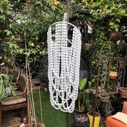Two Beaded Chandelier