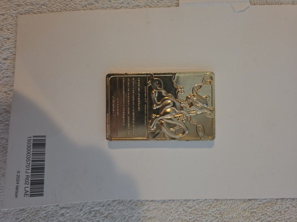 most expensive 2014 pokemon cards Pokemon-Mewtwo-23K Gold Plated Trading Card 1999 – CertiMart Inc