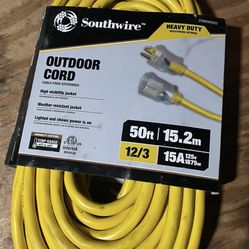 . 50ft Outdoor Extension Cord. 