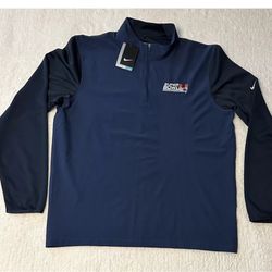 New England Patriots NFL Superbowl LI Champions Nike Golf Pullover Mens Sz Large