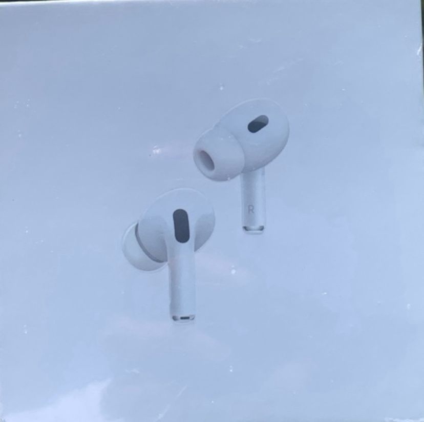 White Apple AirPod Pros 2