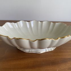 Vintage Lenox China “Symphony” Scalloped Centerpiece Bowl with 24K Gold Rim - Made in USA - 1980’s | Gift for Her | Gift for Mom