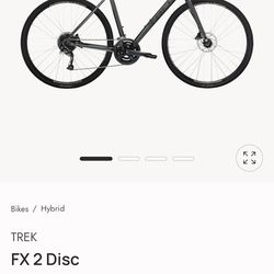 Trek FX 2 Hybrid Bike – Size S – Like New