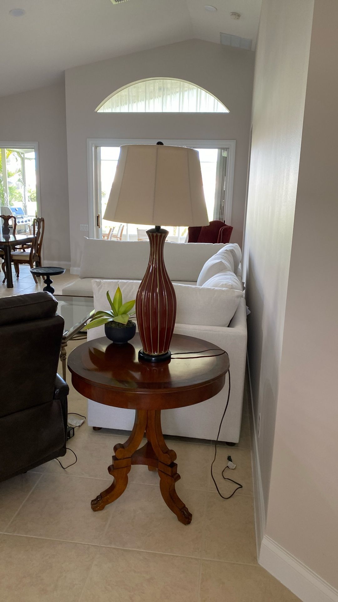 Table. Lamp