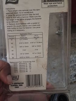 Lisle Bolt/Stud Remover Set
