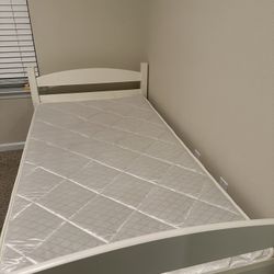 Bed Frame + Mattress (Like New)