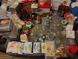 Large Mixed Lot – Jewelry, Games, Books, DVDs & More