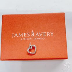 James Avery Sterling Silver Open Wire Heart Charm