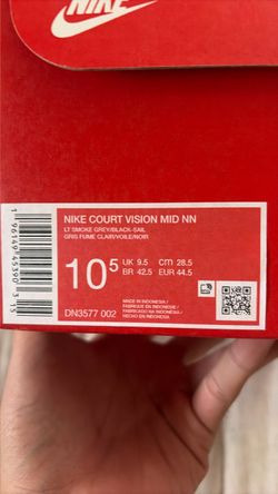 Nike Court Vision Mid NN Sneakers Size 10.5