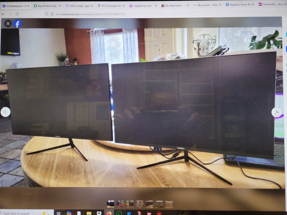 Dual 24" New In Box Gaming Monitors 100Hz 1ms Freesync Full HD 