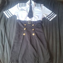 Small Sexy Airline Pilot Halloween Costume