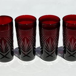 Red Glasses - Set of 4