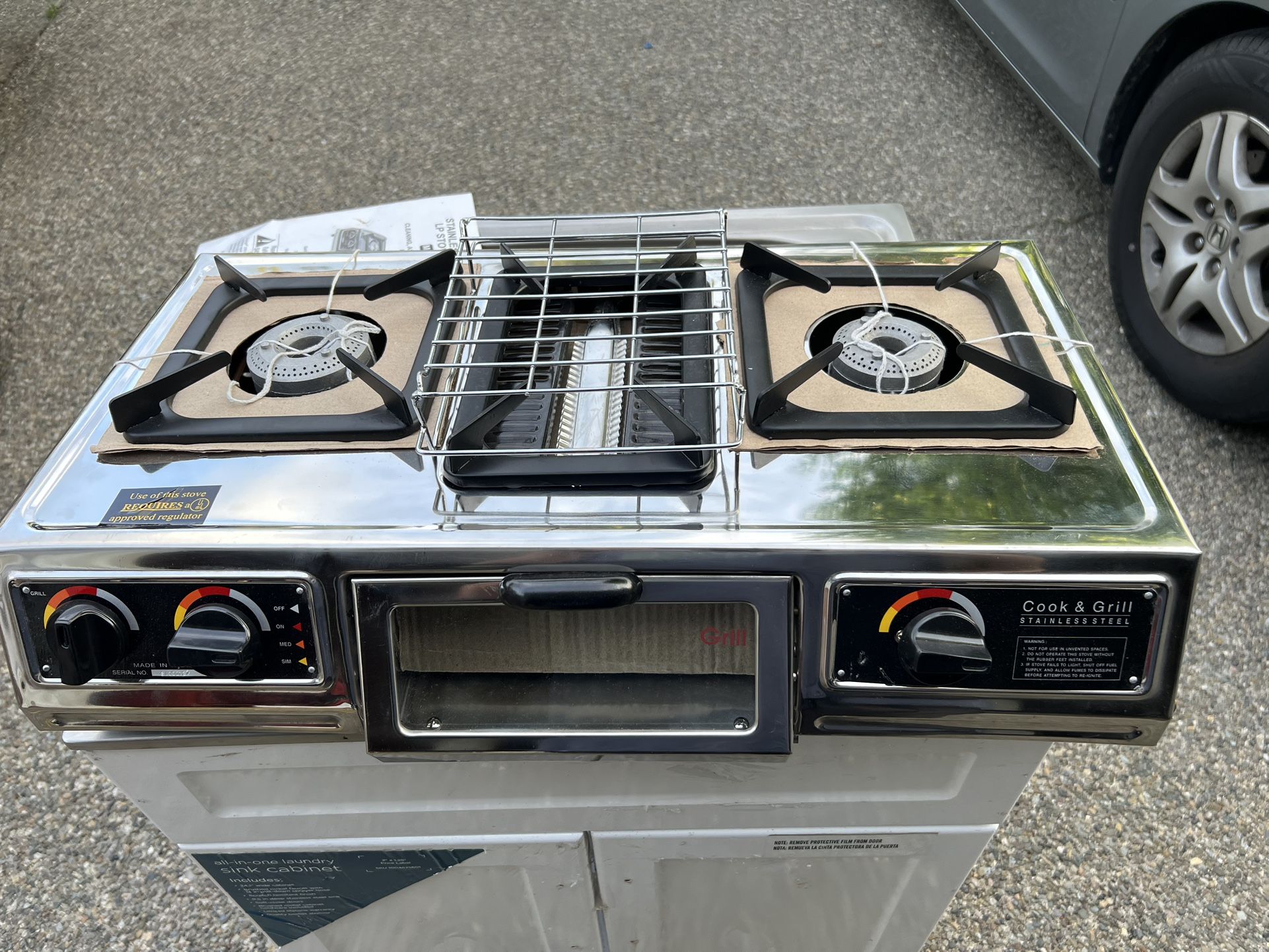 Portable Stove With Grill