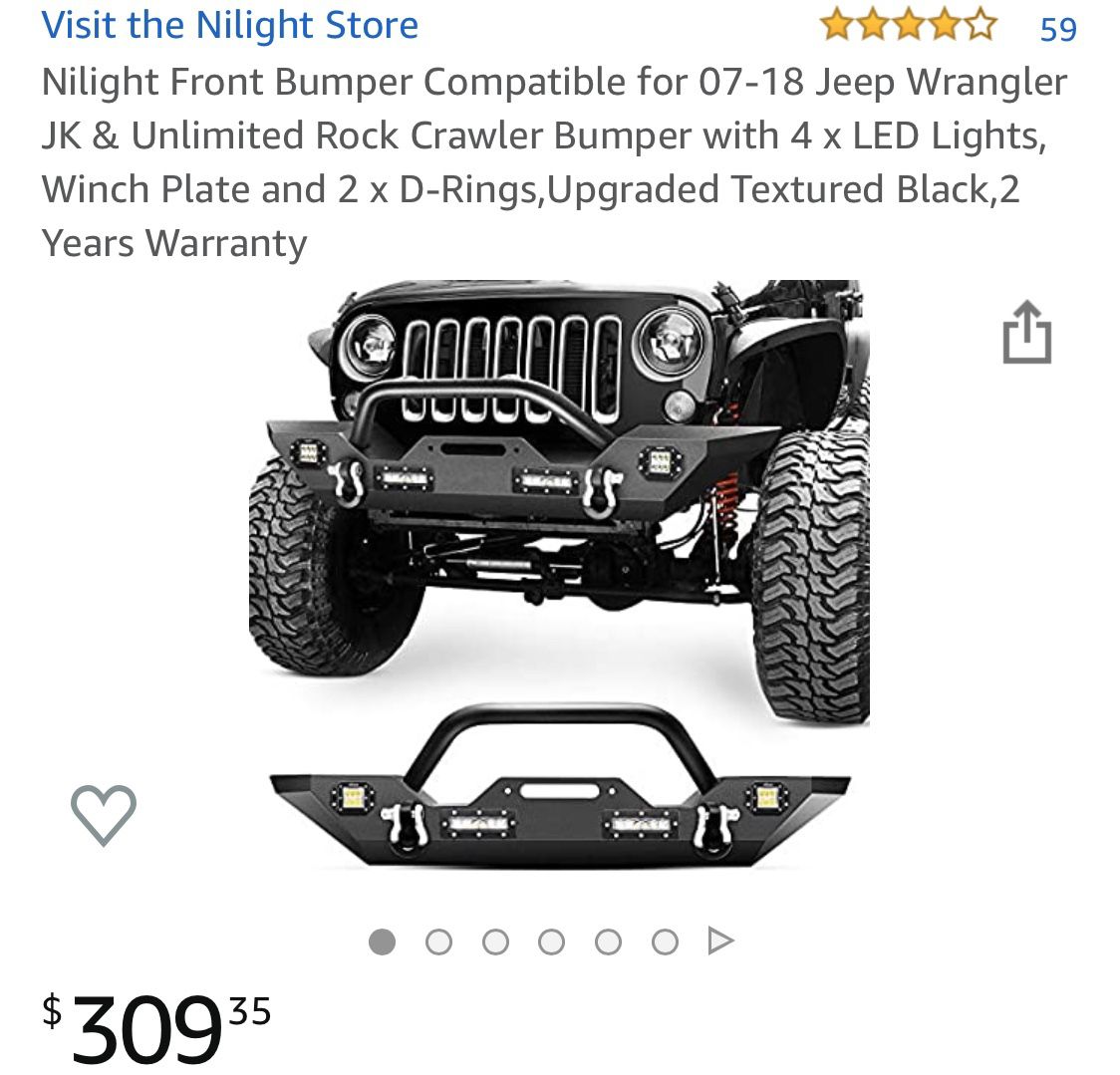 Jeep front bumper