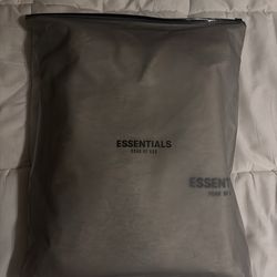 grey essentials hoodie