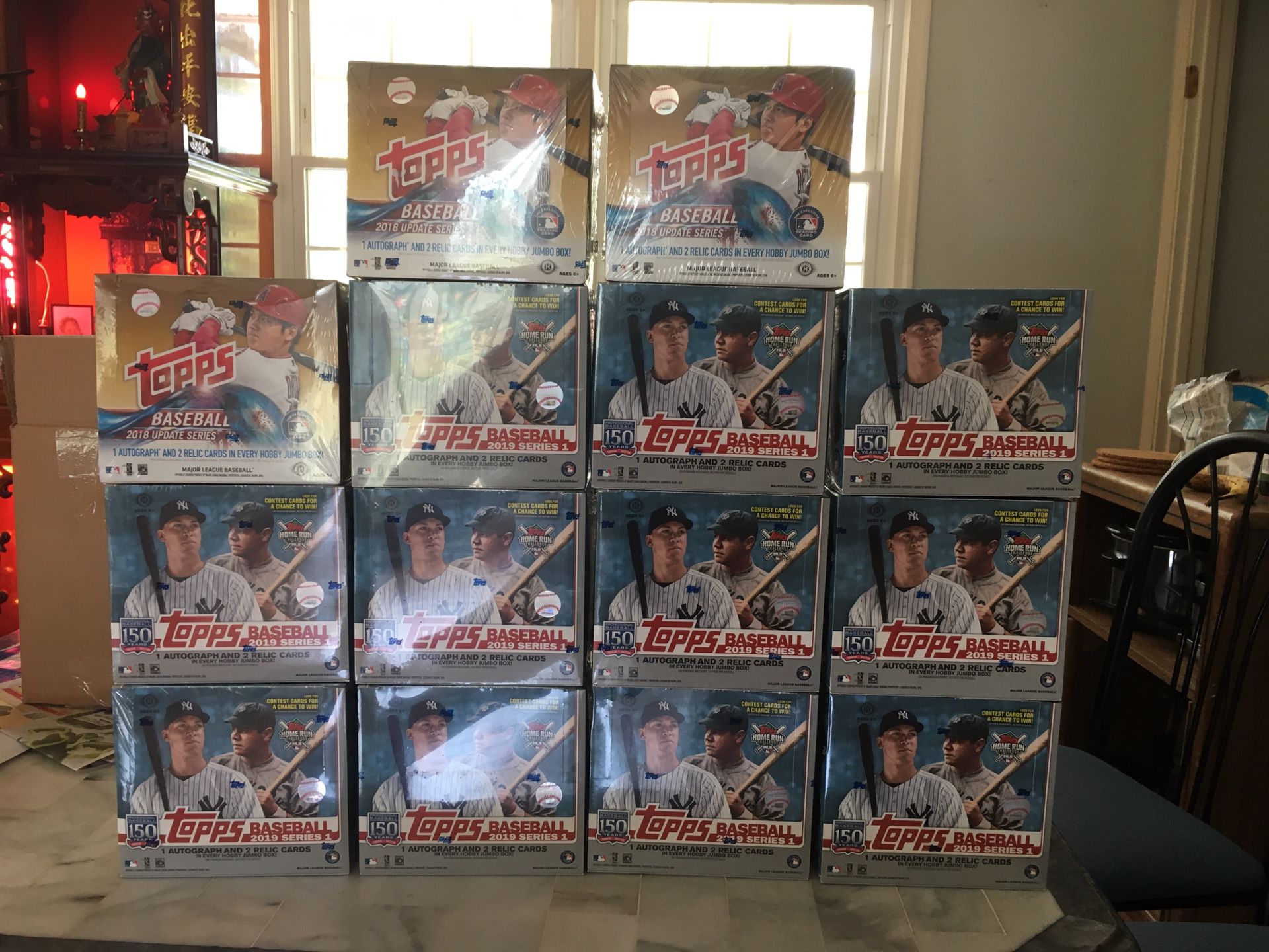 Baseball Cards 2019 Topps Series 1 and Update jumbo box factory sealed