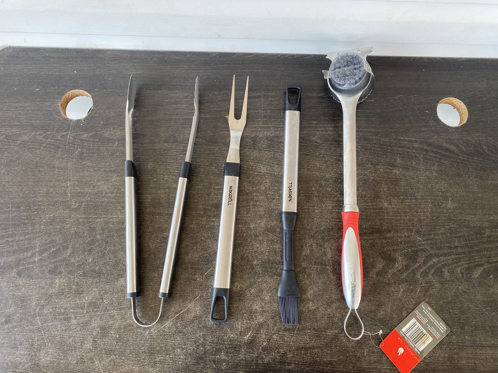 Nexgrill grill tool set stainless steel utensils 4pc.